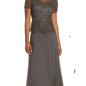 Brown Pisarro Nights Cocktail dress 8P to ankle length